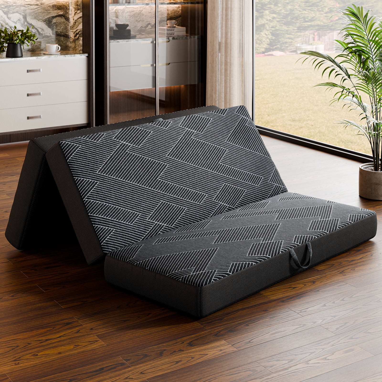Cozylore 6 inch tri-fold memory foam mattress 1