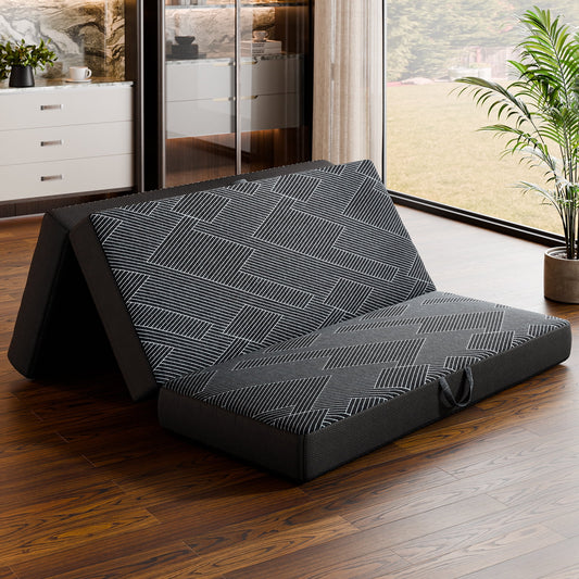 Cozylore 6 inch tri-fold memory foam mattress 1