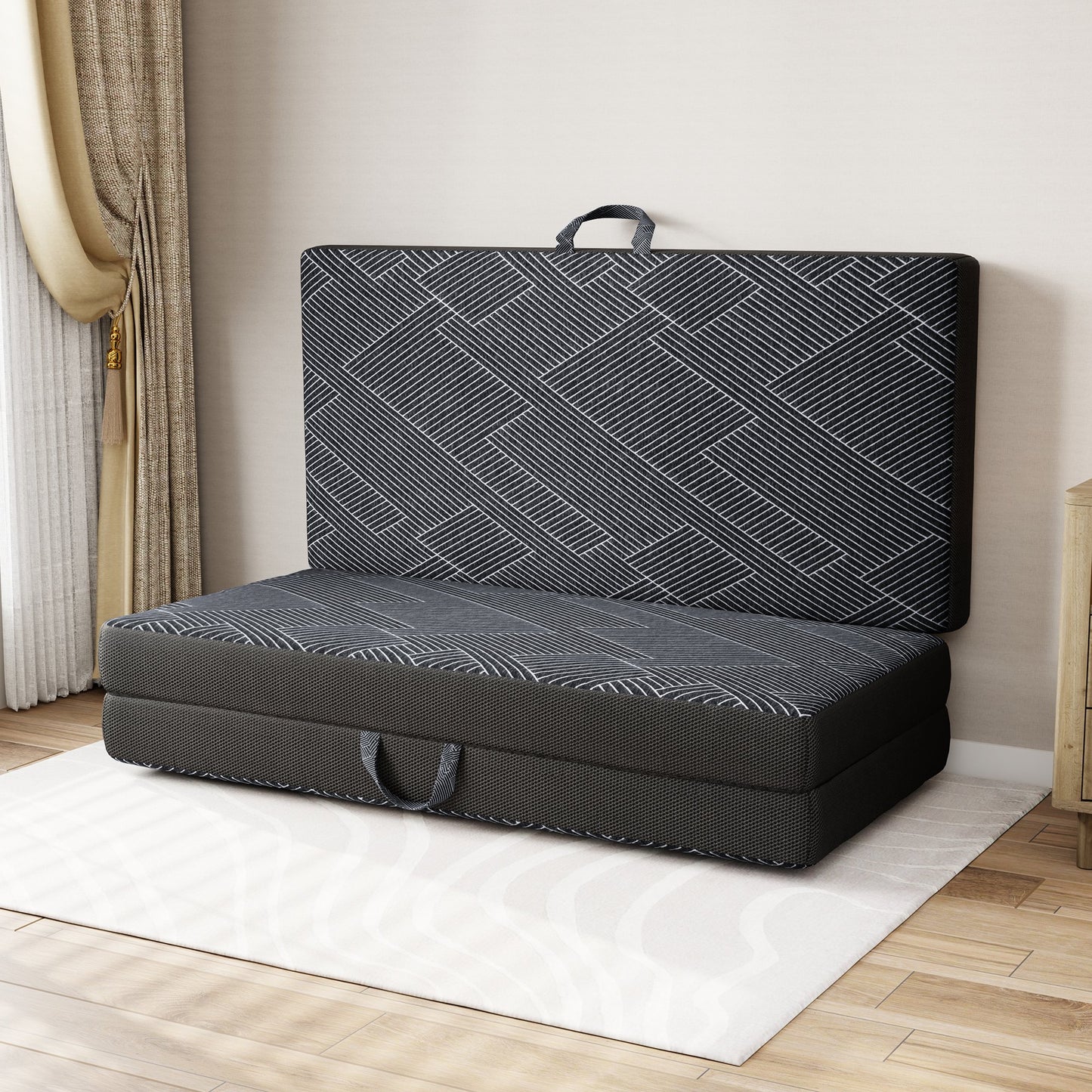 Cozylore 6 inch tri-fold memory foam mattress 7