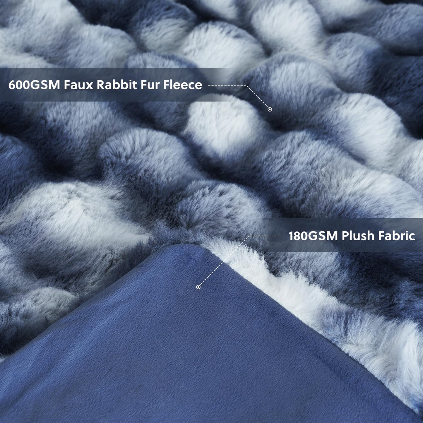 Cozylore Faux Fur Throw Blanket – Luxury Fluffy Thick Cozy Warm Throw for Couch & Bed