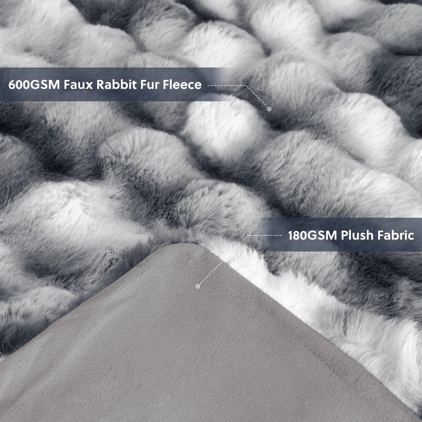 Cozylore Faux Fur Throw Blanket – Luxury Fluffy Thick Cozy Warm Throw for Couch & Bed
